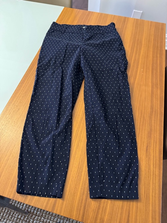 Reitmans Pants - Ladies Navy Polka Dot Dress Pants